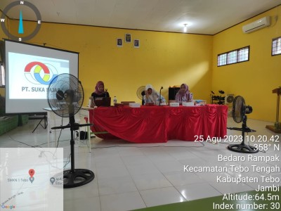Praktisi Dunia Kerja SMK NEGERI 1 TEBO mendatangkan Guru Tamu dari PT. Suka Fajar